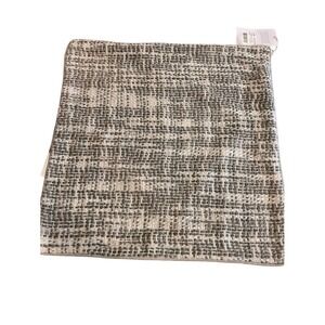 Villa Home Brax Gray Ivory‎ 22" Square Pillow Cover Linen Viscose